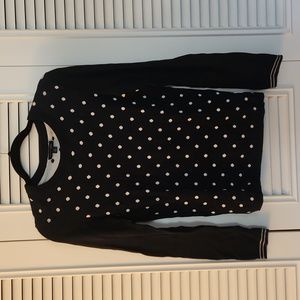 Tommy Hilfiger polka-dot sweater, size small, navy blue